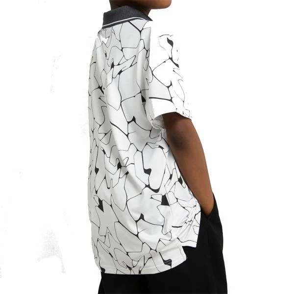 Calvin Klein Golf Kids Cracked Print Polo White - Image 2