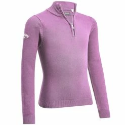 Callaway Junior Boys 1/4 Zip Sweater Lilac (693)