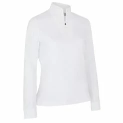 Callaway Ladies ¼ Zip Chev Top Brilliant White (123)