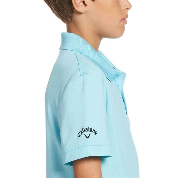 Callaway Junior - Boys Micro Hex Polo Shirt Blue (499) - Image 3