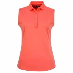 Callaway Ladies Solid Knit Sleeveless Polo Shirt Dubarry (842)