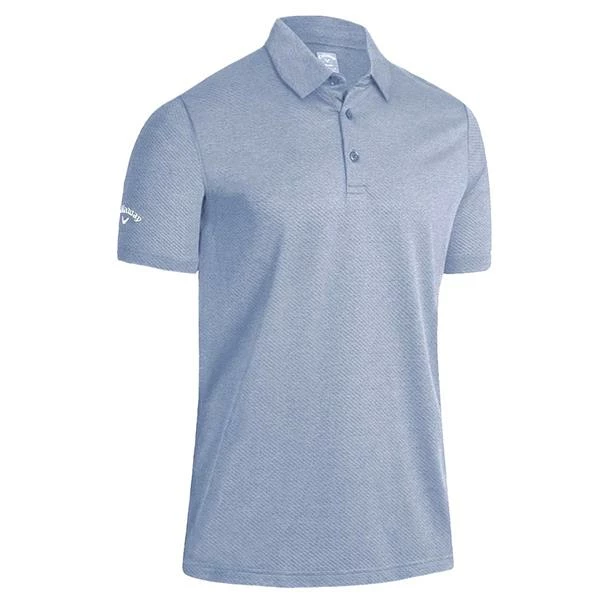 Callaway Gents Ventilated Heathered Polo Shirt Blue Horizon (435)