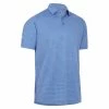 Callaway Gents Soft Touch Micro Print Polo Shirt Amparo Blue (975)