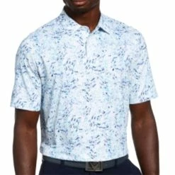 Callaway Gents Confetti Geo Print Polo Shirt White (100)