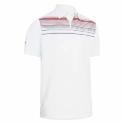 Callaway Gents Energized Stripe Polo Shirt Bright White (100)