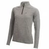 Calvin Klein Golf Ladies Kahn Zip Neck Top Silver Marl