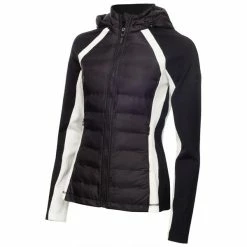 Calvin Klein Golf Ladies Calle Tech Hybrid Jacket Black - White