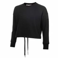 Calvin Klein Golf Ladies Salon Cropped Sweatshirt Black
