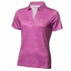 Calvin Klein Golf Ladies Crackle Polo Shirt Orchid - White