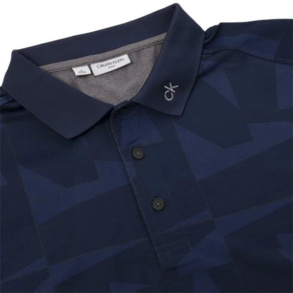 Calvin Klein Golf Gents Hexta Printed Polo Ink Navy - Image 5