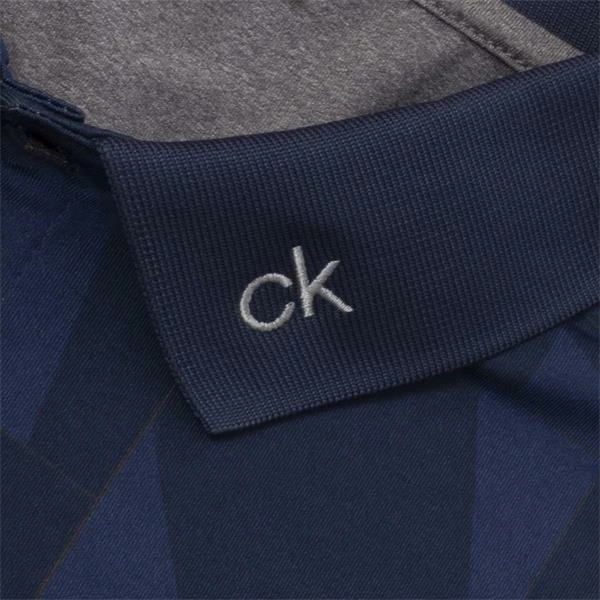 Calvin Klein Golf Gents Hexta Printed Polo Ink Navy - Image 6