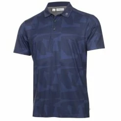 Calvin Klein Golf Gents Hexta Printed Polo Ink Navy