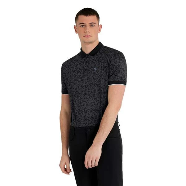 Calvin Klein Golf Gents Foresta Polo Shirt Black - Image 3