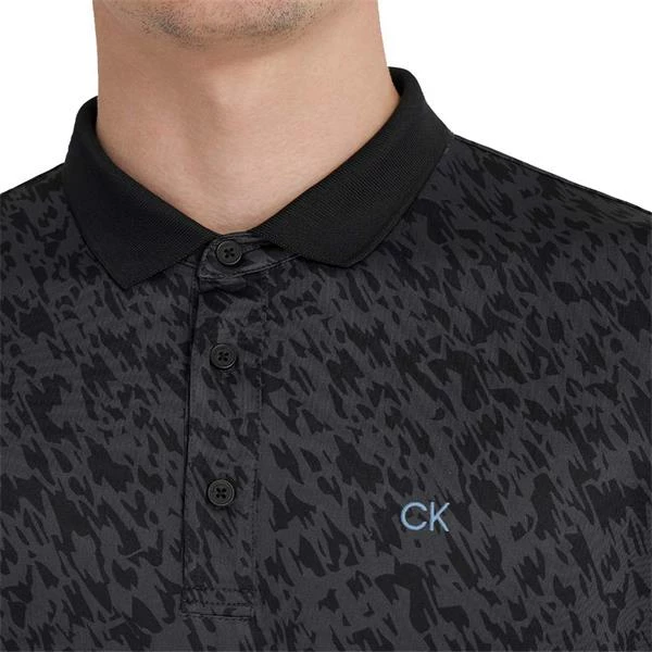 Calvin Klein Golf Gents Foresta Polo Shirt Black - Image 6