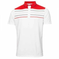 Calvin Klein Golf Gents Pacific Grove Polo Shirt Cardinal Red