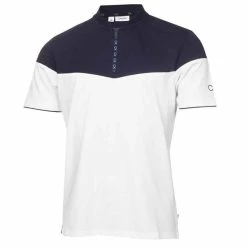 Calvin Klein Golf Gents Cypress Polo Shirt White Navy