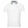 Calvin Klein Golf Gents Monterey Polo Shirt White Ocean Blue