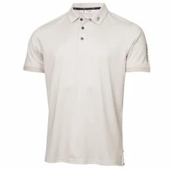 Calvin Klein Golf Gents Concord Polo Shirt Pale Silver Marl
