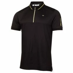 Calvin Klein Golf Gents Whitman Zipped Polo Shirt Black