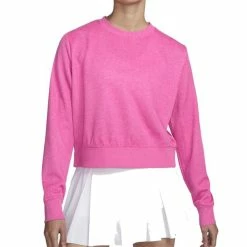Nike Ladies Dri-FIT Victory Long Sleeve Crew Pink Prime (642)