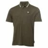 DKNY Gents Spike Pique Polo Shirt Olive Green - White