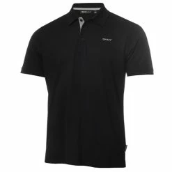 DKNY Gents Bronx Pique Polo Shirt Black