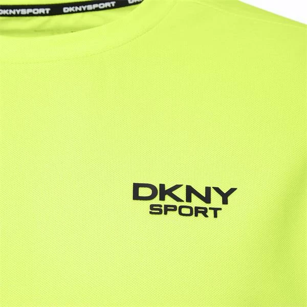 DKNY Gents Greenwood Pique T-Shirt Acid Lime - Image 5