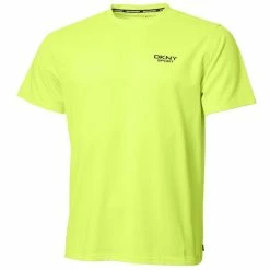 DKNY Gents Greenwood Pique T-Shirt Acid Lime