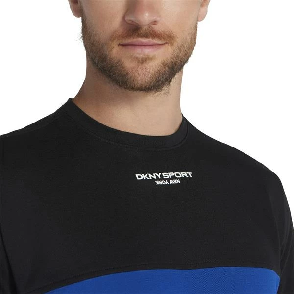 DKNY Gents Greenwood Colour Block T-Shirt Blue - Black - Image 5
