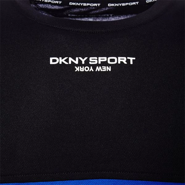 DKNY Gents Greenwood Colour Block T-Shirt Blue - Black - Image 6