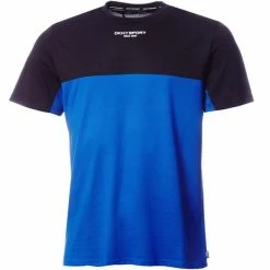 DKNY Gents Greenwood Colour Block T-Shirt Blue - Black