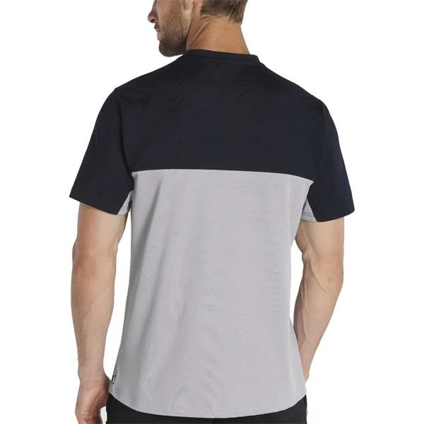 DKNY Gents Greenwood Colour Block T-Shirt Silver - Navy - Image 4