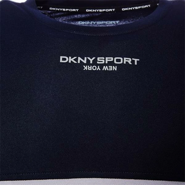 DKNY Gents Greenwood Colour Block T-Shirt Silver - Navy - Image 6