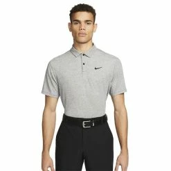 Nike Gents Dri-FIT Tour Heathered Polo Shirt Black (010)