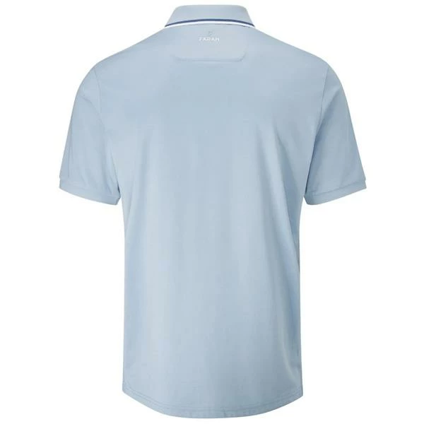 Farah Gents Hoxie Polo Shirt Blue - Grey - White - Image 2