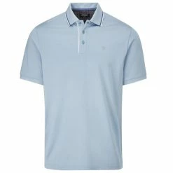 Farah Gents Hoxie Polo Shirt Blue - Grey - White