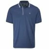 Farah Gents Hoxie Polo Shirt Regatta Blue - White