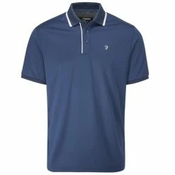 Farah Gents Hoxie Polo Shirt Regatta Blue - White