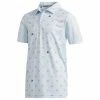 ADIDAS Junior - Boys Printed Polo Shirt Sky - Tint