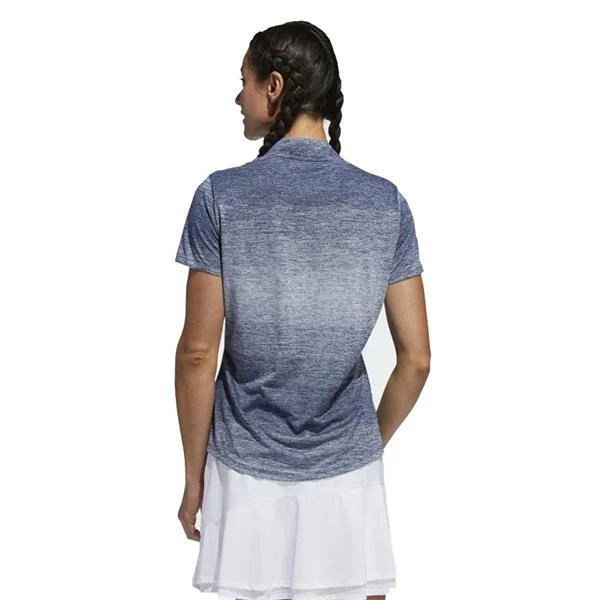 ADIDAS Ladies Gradient Polo Shirt Sky - Tint - Image 4