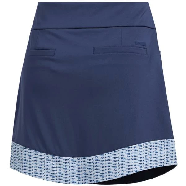 ADIDAS Ladies Ultimate 365 Printed Knit Skirt Tech Indigo - Image 2