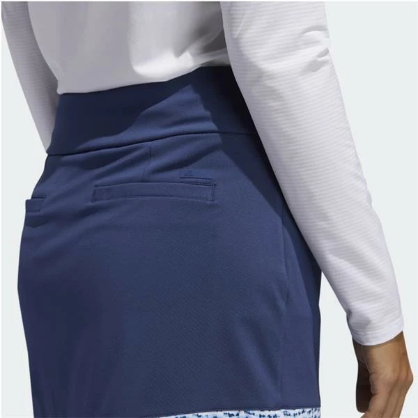 ADIDAS Ladies Ultimate 365 Printed Knit Skirt Tech Indigo - Image 5