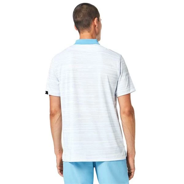 Oakley Gents Gravity Pro Stripe Polo Shirt White - Image 5