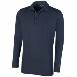 Galvin Green Gents Marwin V8+ Long Sleeve Shirt Navy