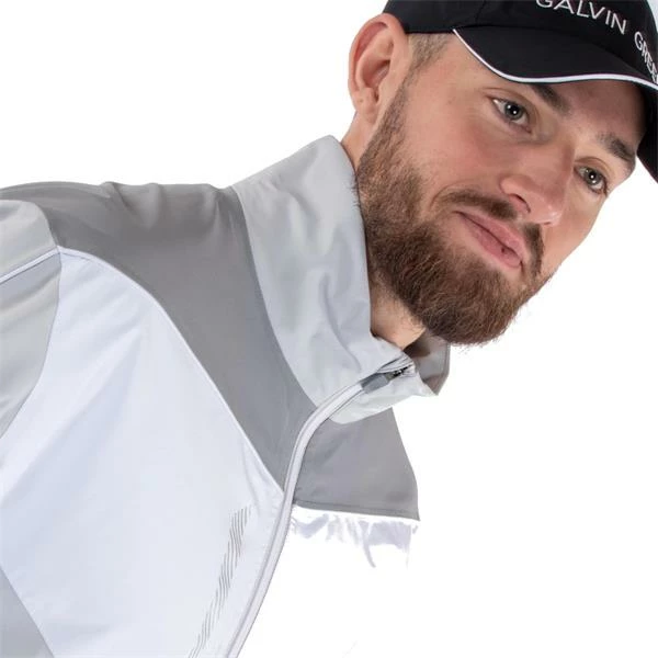 Galvin Green Gents Armstrong GORE-TEX Paclite Jacket Cool Grey - White - Sharkskin - Image 4