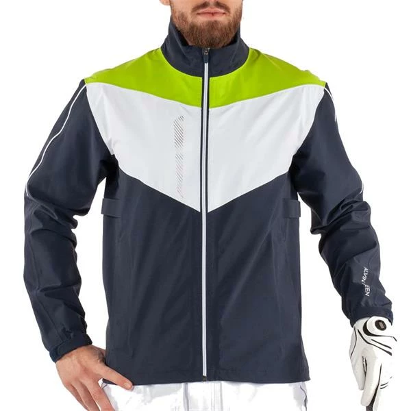 Galvin Green Gents Armstrong GORE-TEX Paclite Jacket Navy - White - Lime - Image 3
