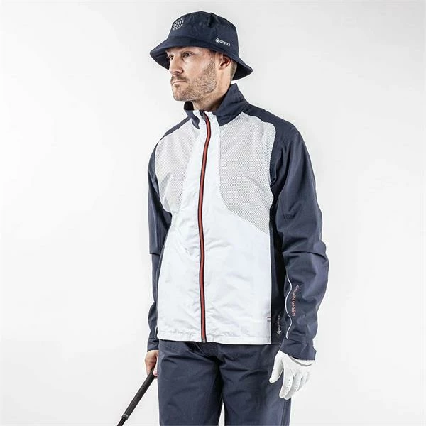 Galvin Green Gents Albert GORE-TEX Jacket White - Navy - Orange (13) - Image 3