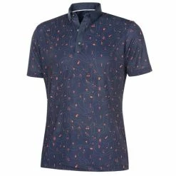 Galvin Green Gents Miro Shirt Navy - Orange (35)