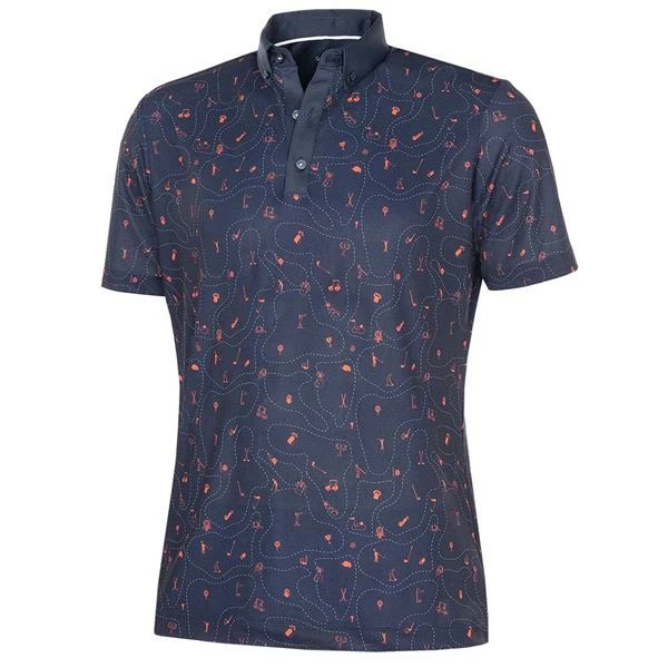 Galvin Green Gents Miro Shirt Navy - Orange (35)