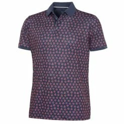 Galvin Green Gents Murphy Polo Shirt Navy - Orange (53)